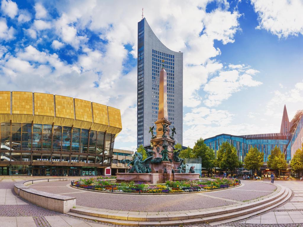 City of Leipzig in the sun - Germany