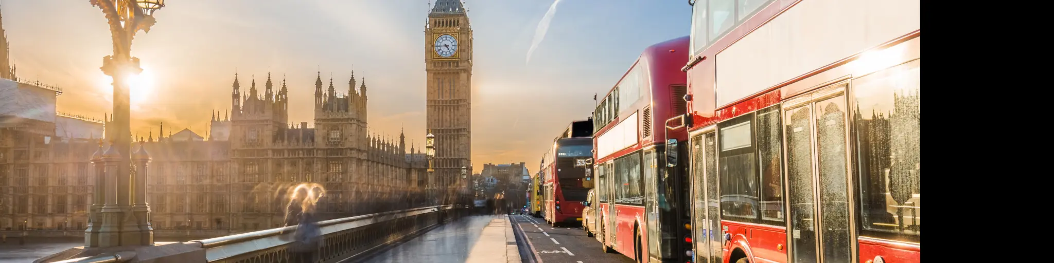 Perfect London city break - view of Big Ben from Westminster Bridge