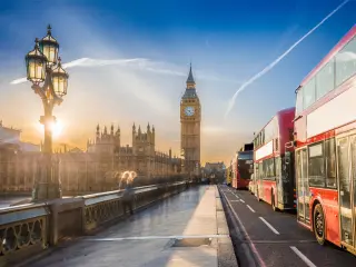 Perfect London city break - view of Big Ben from Westminster Bridge
