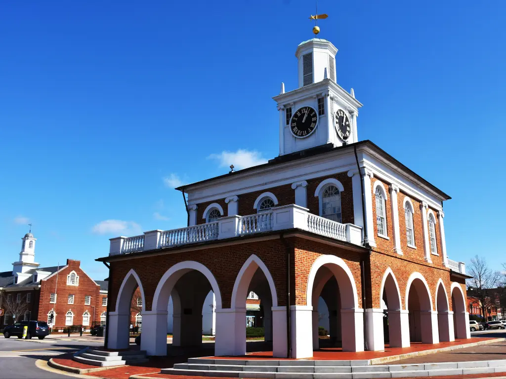 View of the Historic Market House in Fayetteville, North Carolina, USA