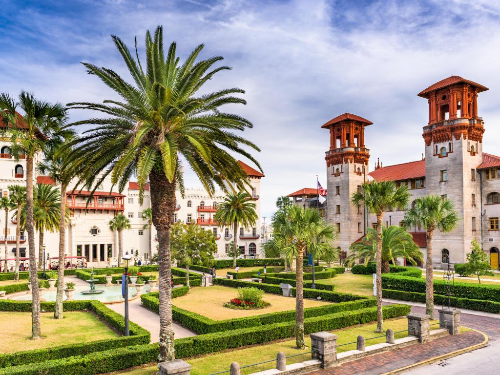 St. Augustine, Florida, USA town square.