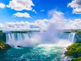 The amazing Niagara Falls is renowned for its beauty and is the collective name for three waterfalls that straddle the international border between Canada and the USA.