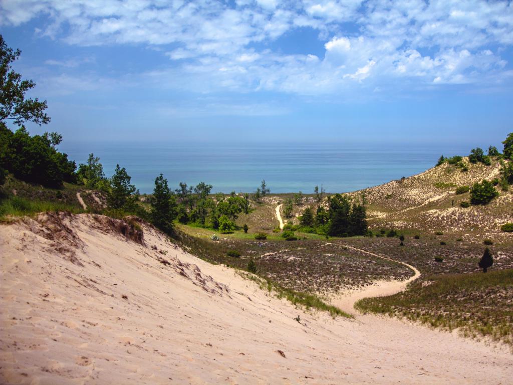 Indiana Dunes and Lake Michigan