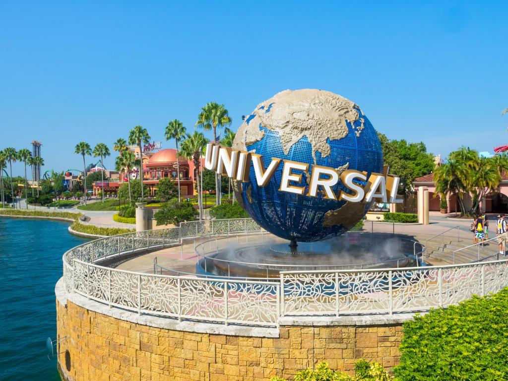 The famous Universal Globe at Universal Studios Florida theme park