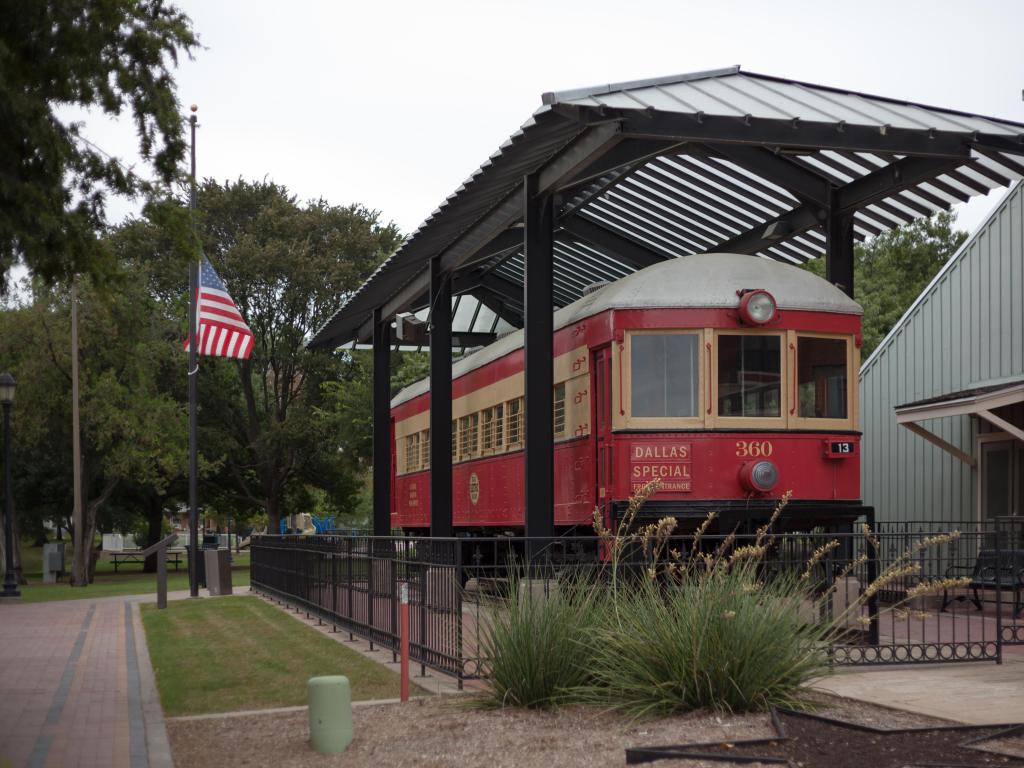 Interurban Railway Museum. The building served as a primary stop on the Texas Electric Railway from Denison to Dallas