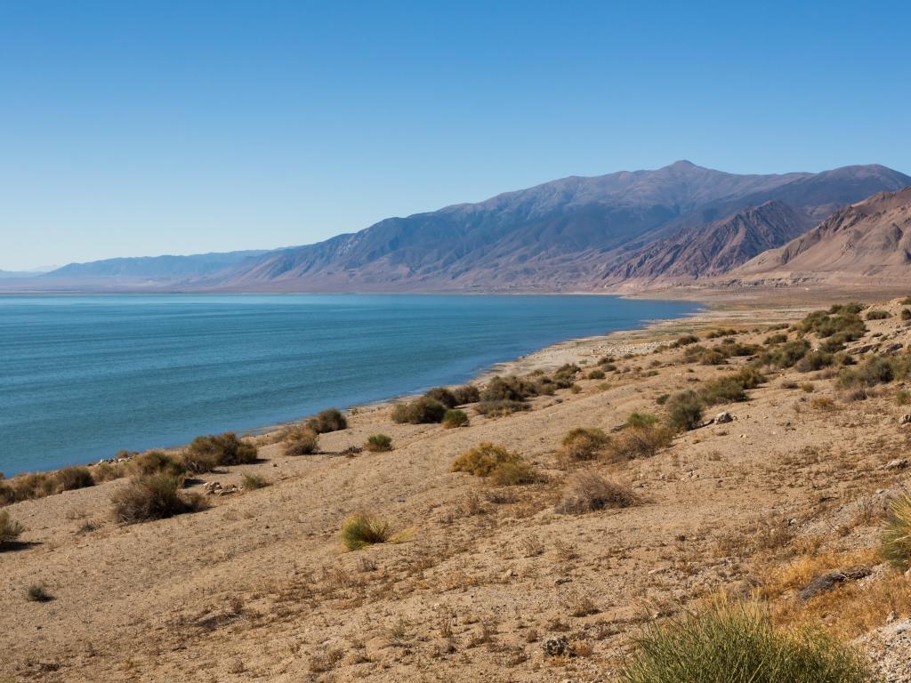 Walker Lake in Nevada deserted area