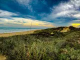 Boca Chica beach facing the Gulf of Mexico in southern Texas on the border with Mexico
