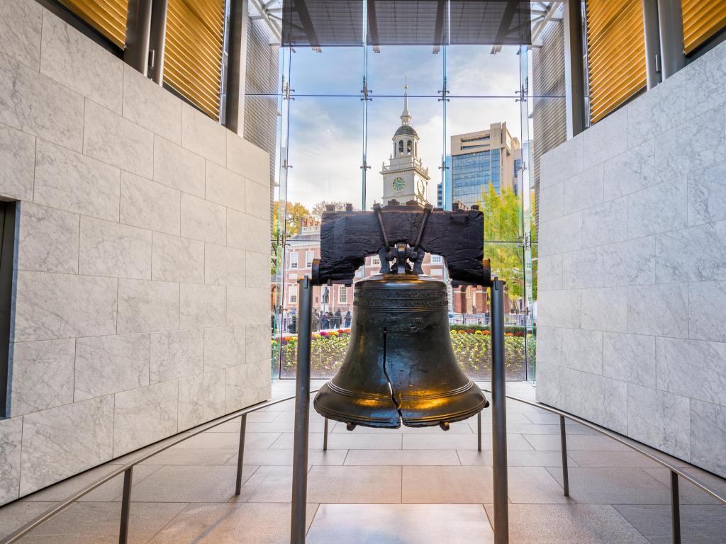 Philadelphia, Pennsylvania, USA at the Liberty Bell.