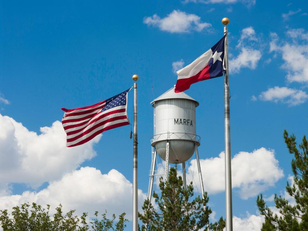 Water Tower in Marfa Texas