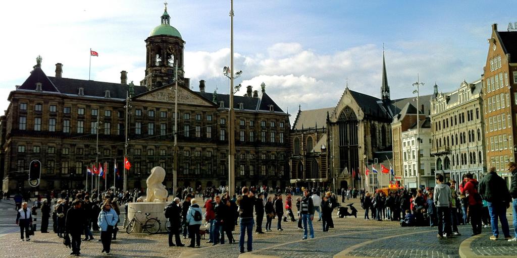 The Royal Palace in Dam Square, Amsterdam 