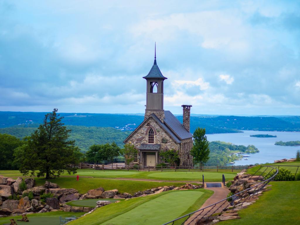 Church at top of the rock in Branson Missouri