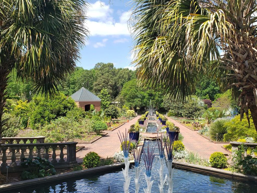 The botanical gardens at Riverbank Zoo