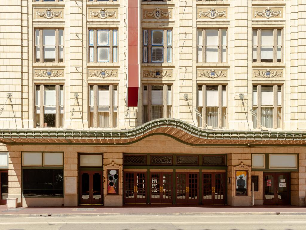 Classic entrance to the Majestic Theatre in Dallas, Texas