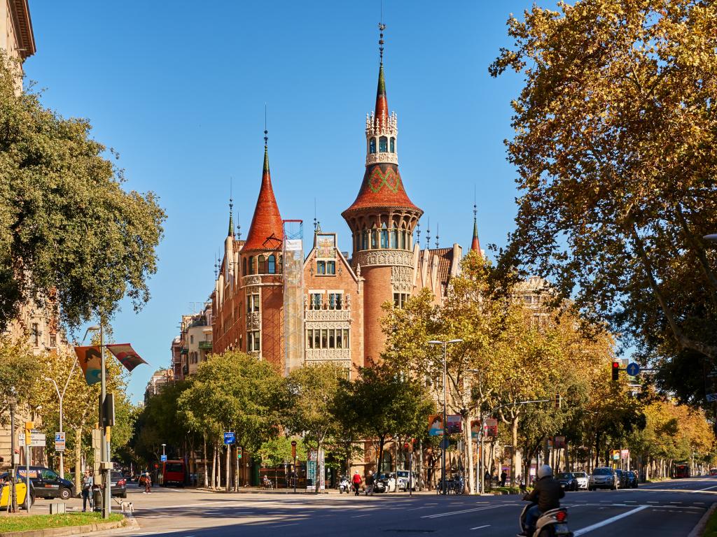 Casa de les Punxes in Barcelona, Spain