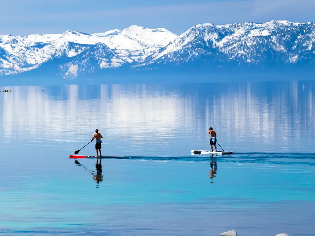 Paddle boarding Lake Tahoe