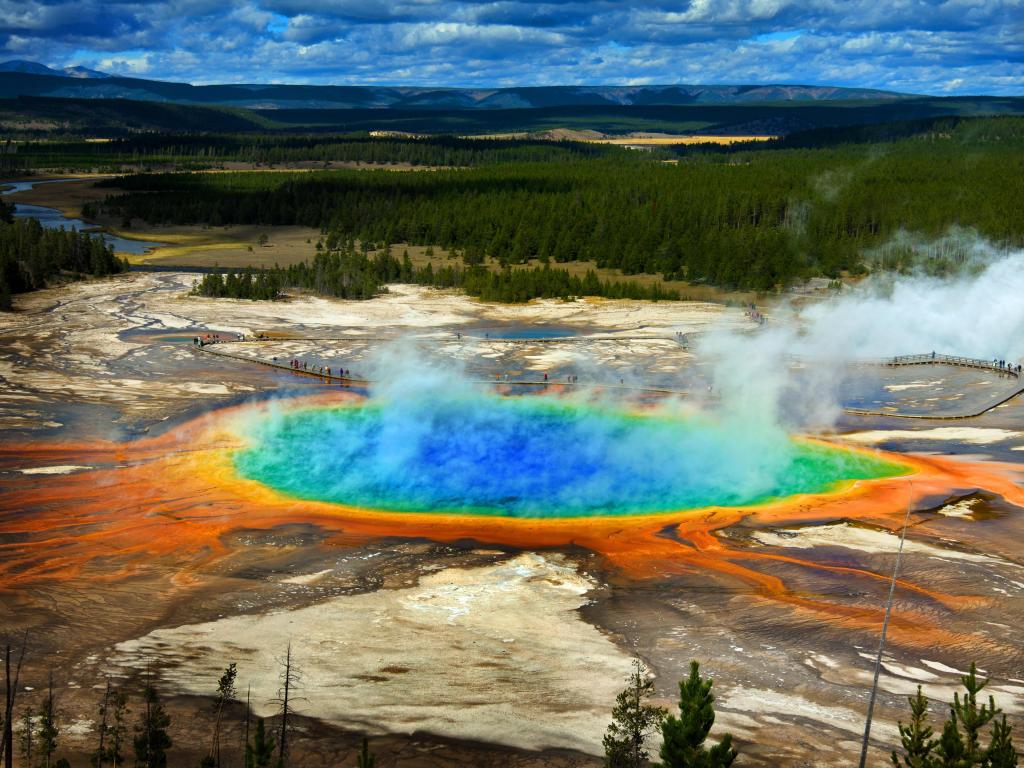 Grand Prismatic Pool at Yellowstone National Park 