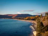 Calm cove in autumn in Cape Breton