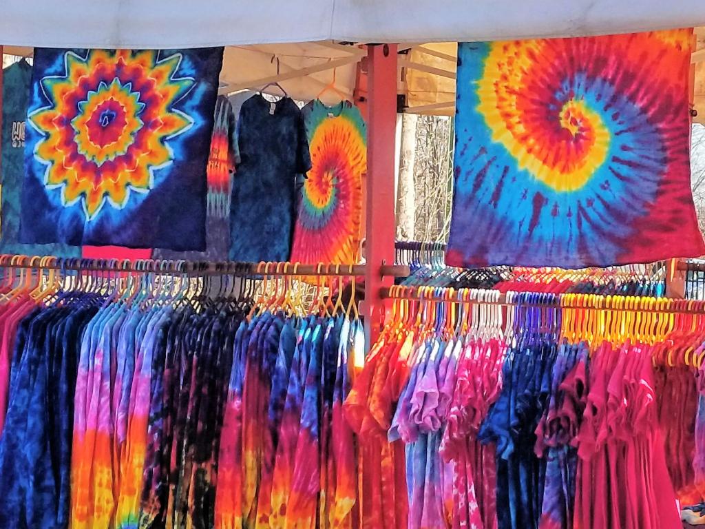 Tie Dye Vendor Woodstock NY, paying homage to a colorful past.
