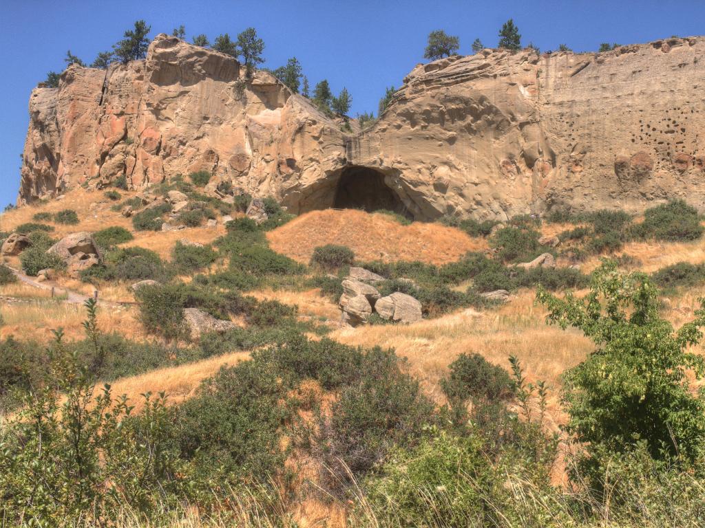 Pictograph Cave State Park, Montana, USA outside of Billings, Montana in summer.