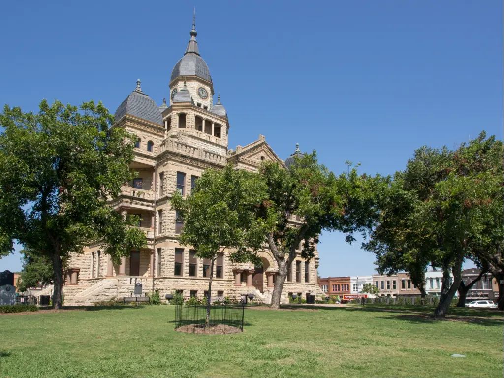 The Courthouse building on Denton Square in Denton, Texas
