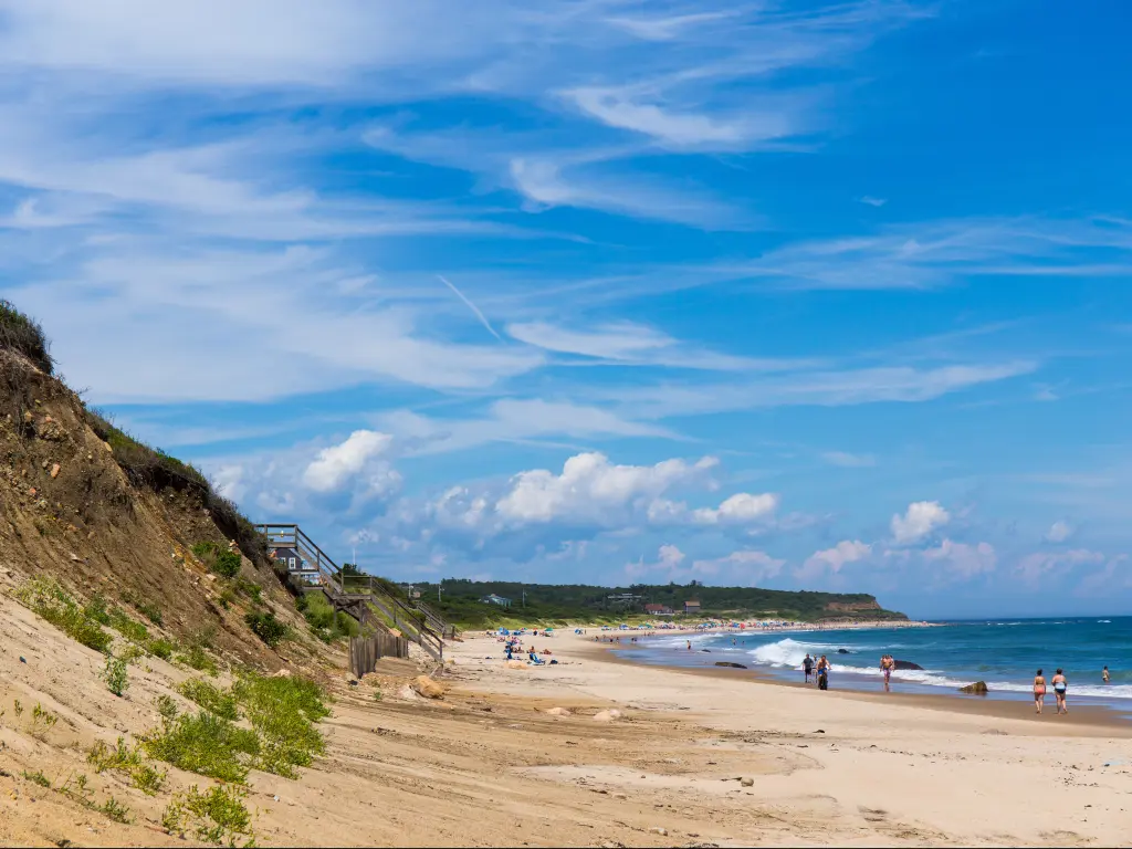 The never-ending sand beaches are one of the main attractions of Block Island.