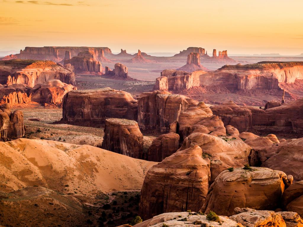 Monument Valley, desert canyon in USA