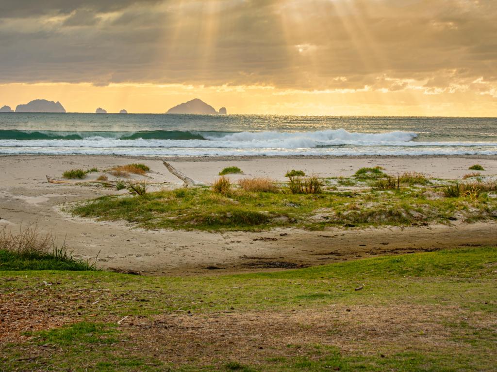 Early morning sunrise over Pauanui Beach