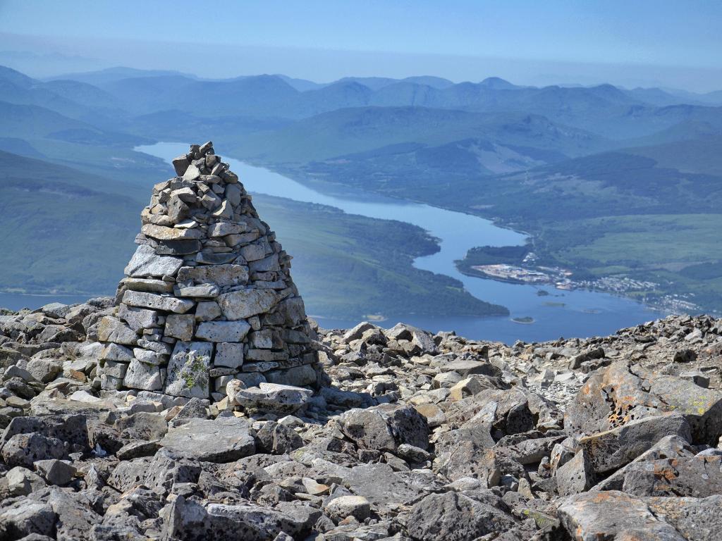 Path to the summit of Ben Nevis - the highest mountain in the United Kingdom