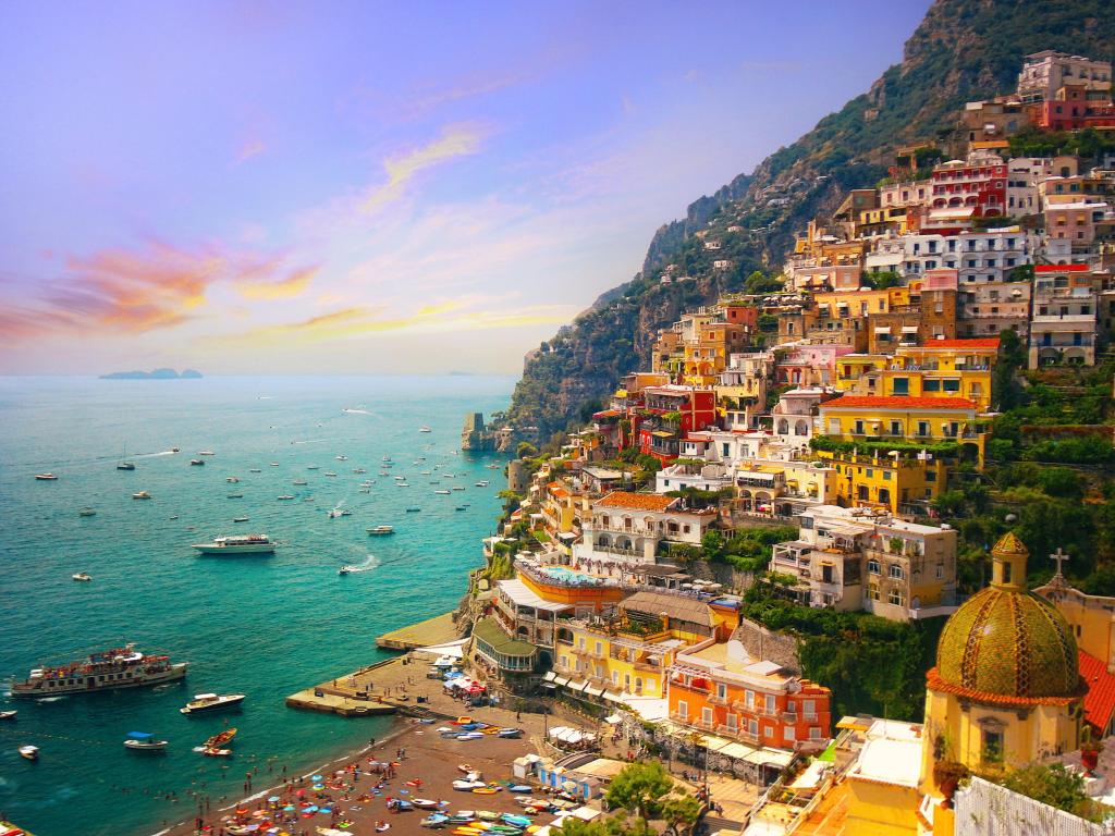 Beautiful view over Positano, Amalfi, Italy
