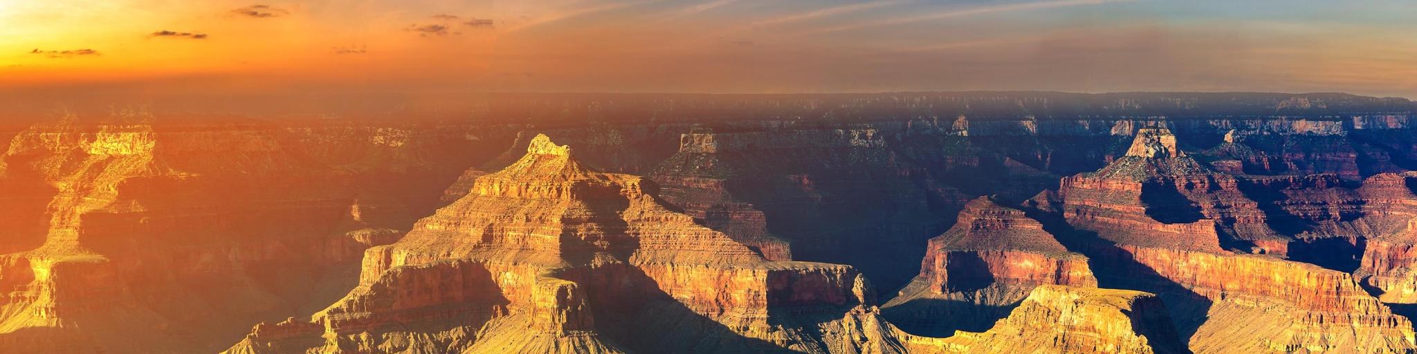 Grand Canyon National Park at Powell Point during a stunning sunset