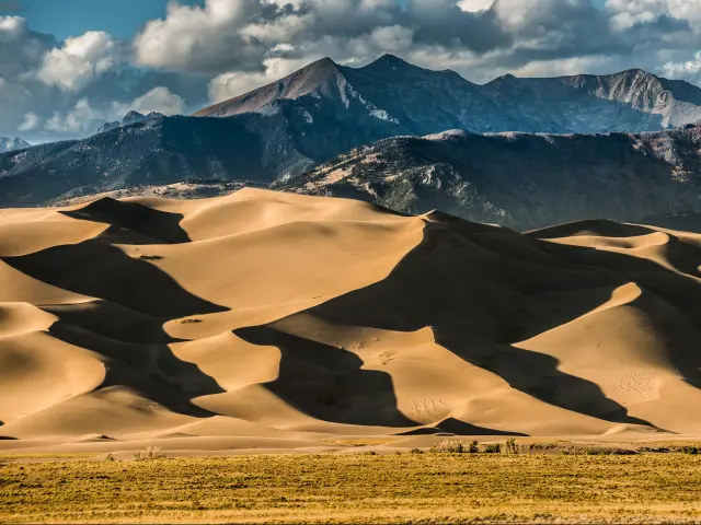 Great Sand Dunes National Park Colorado at Sunset