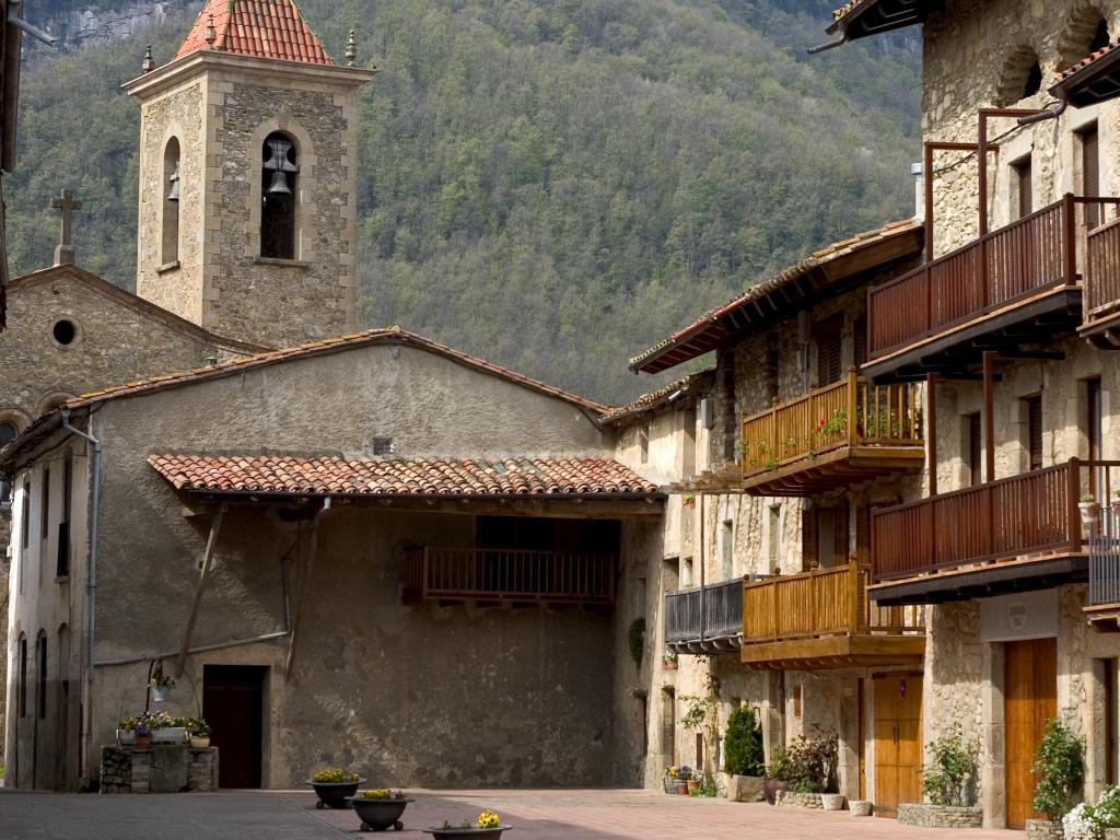 Sleepy village of Els Hostalets d'en Bas