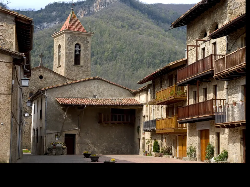 Sleepy village of Els Hostalets d'en Bas