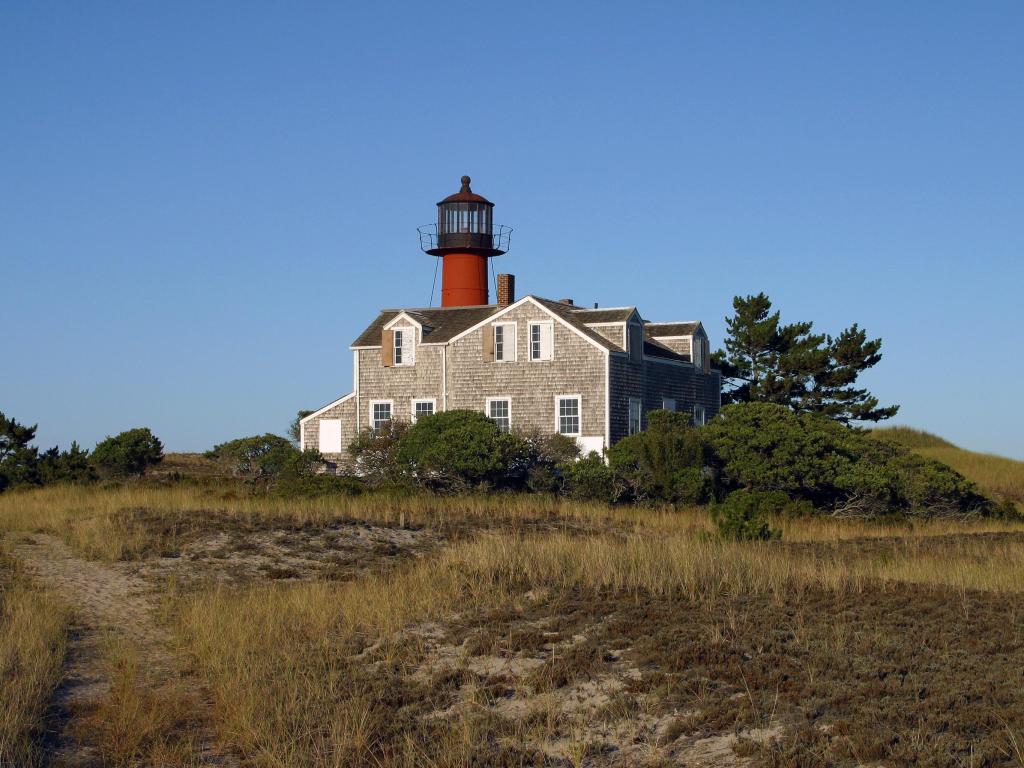 South Monomoy Lighthouse on a sunny day