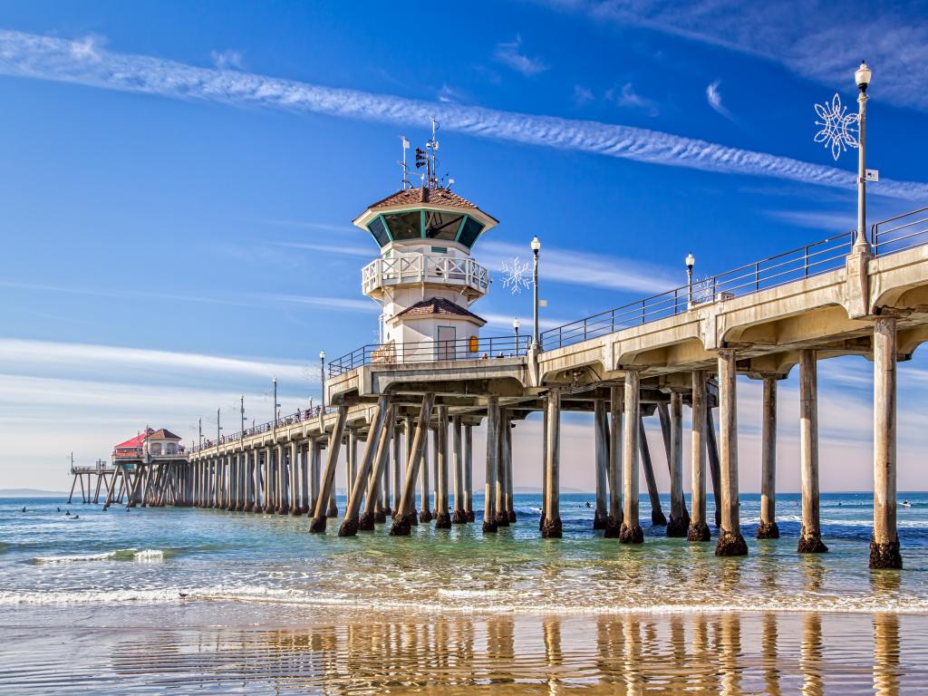 Huntington Beach Pier in Huntington Beach, California