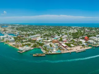 Aerial panorama of Key West Florida USA