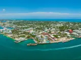 Aerial panorama of Key West Florida USA