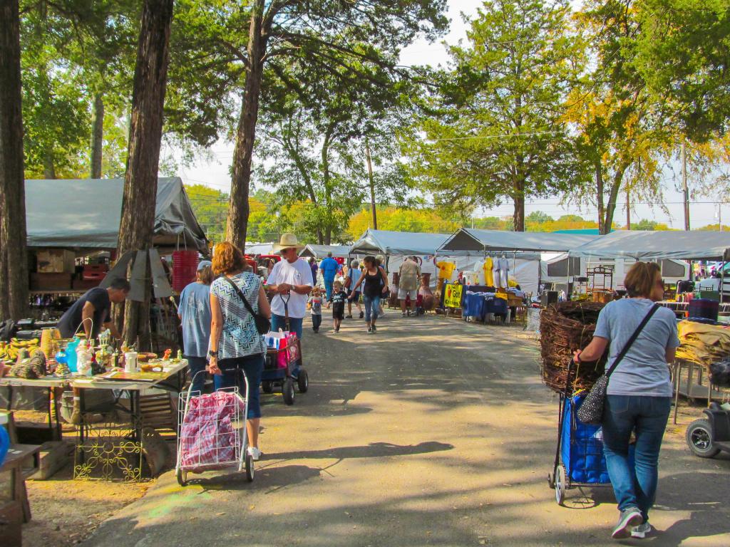 The famous First Monday Trade Days flea market in Canton, Texas.