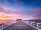 Beautiful Sunrise At Queenscliff Pier, Victoria, Australia.