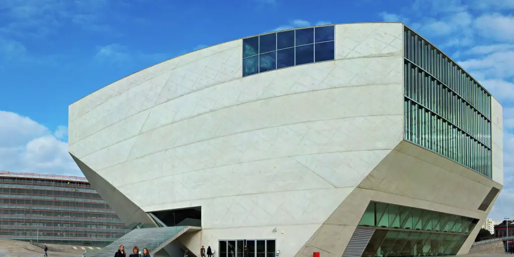 The distinctive modern architecture of Casa da Musica in Porto