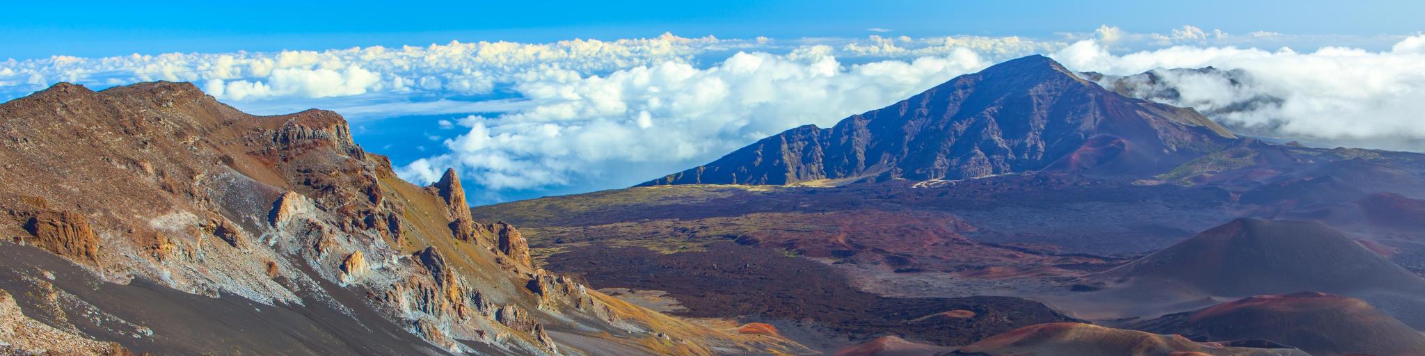 View of Haleakala volcano. Maui.
