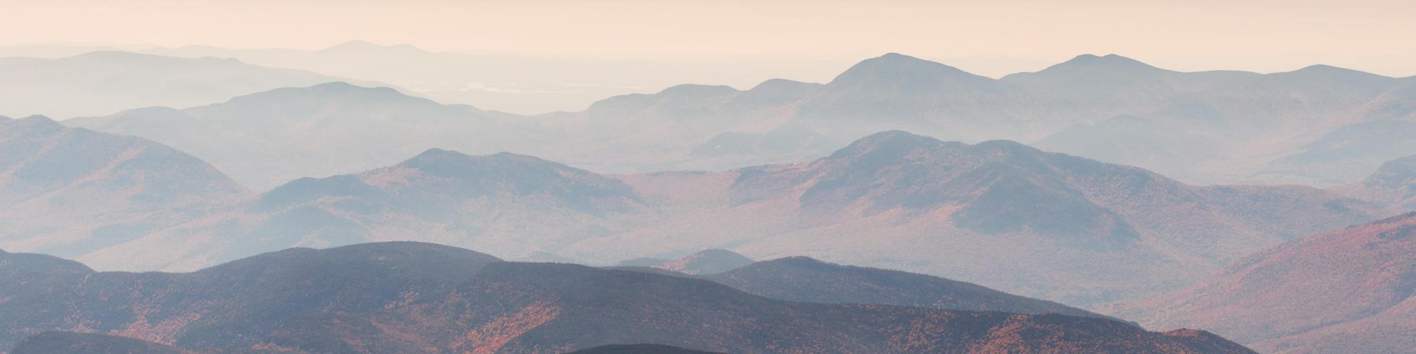 Misty view of Mount Washington from the summit