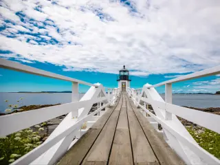 Marshall Point Lighthouse in Maine. Forrest Gump lighthouse.