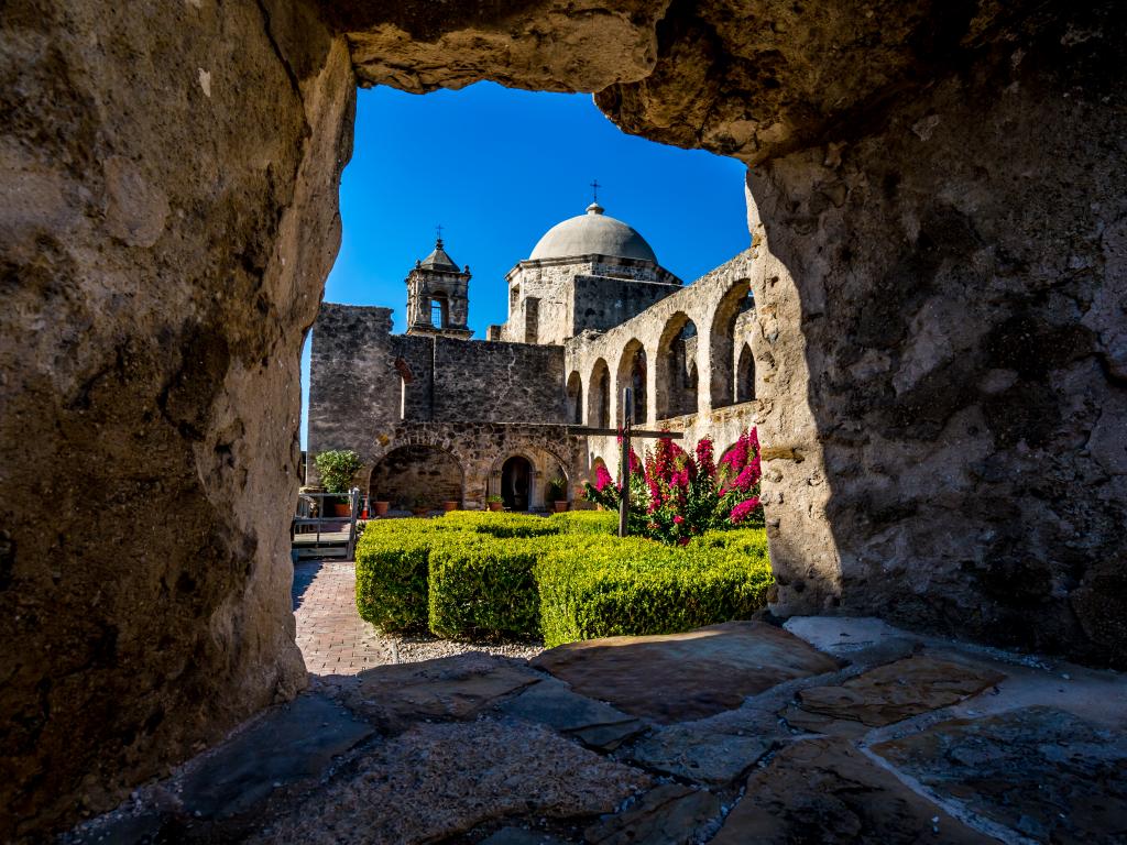 Old West Spanish Mission San Jose in San Antonio, Texas