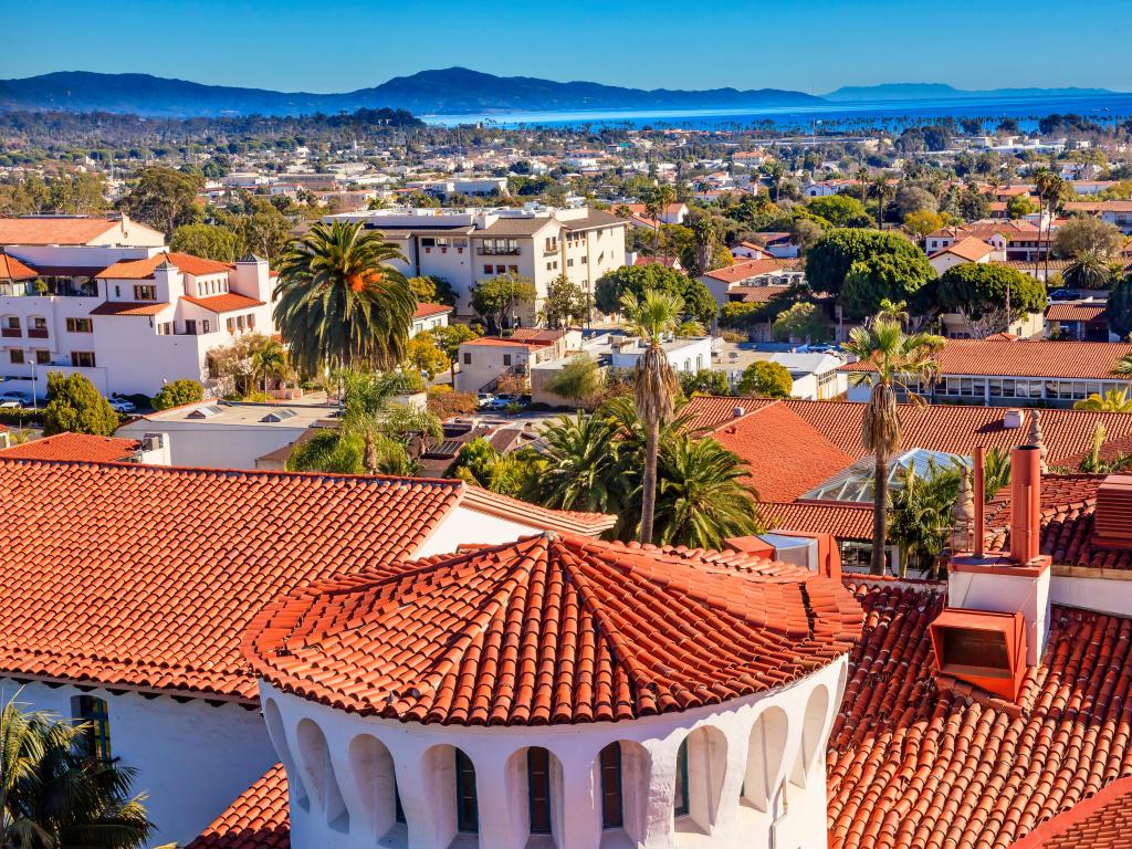 View of Court House Building Santa Barbara, California