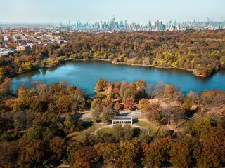 Aerial photo of Prospect Park, Brooklyn