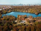 Aerial photo of Prospect Park, Brooklyn