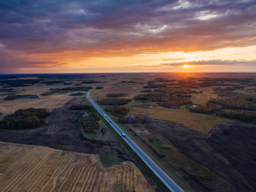 The R-254 section of the Trans-Siberian Highway between Chelyabinsk and Novosibirsk is a great driving road.