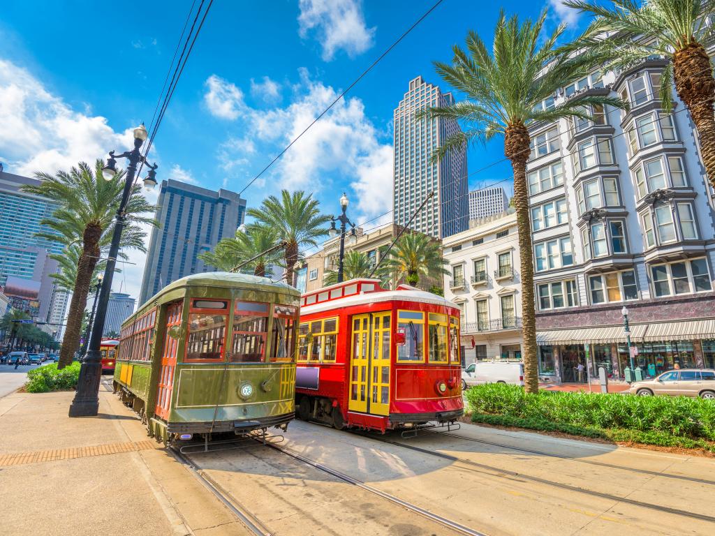 Street cars in New Orleans, Louisiana