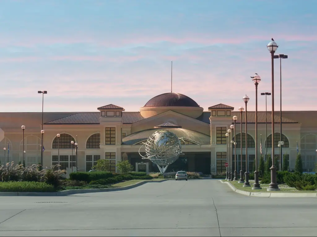 One of the entrances to the huge WinStar World Casino and Resort in southern Oklahoma.